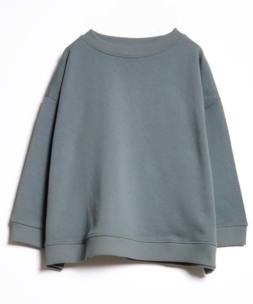 folka（フォルカ）の「3-七分袖 スウェット Tシャツ  ＵＳＡコットントレーナーTシャツ 無地 【folka フォルカ】（Tシャツ/カットソー・レディース・ブルーグリーン/グレイッシュベージュ/ヘザーグレー/ナチュラル/ネイビー/スミクロ/モカ・ONE SIZE）」の17枚目の写真