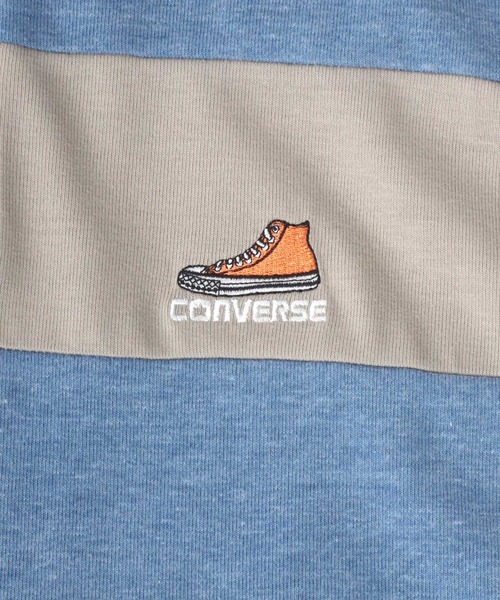 CONVERSE(コンバース)の「CONVERSE/コンバース オーバーサイズ ワンポイントロゴ刺繍 無地 ボーダー ラガーポロシャツ レディース メンズ(ポロシャツ・レディース・ベージュ/ブラック系その他/ベージュ系その他2/ベージュ系その他/スミクロ・L/LL/M)」の12枚目の写真