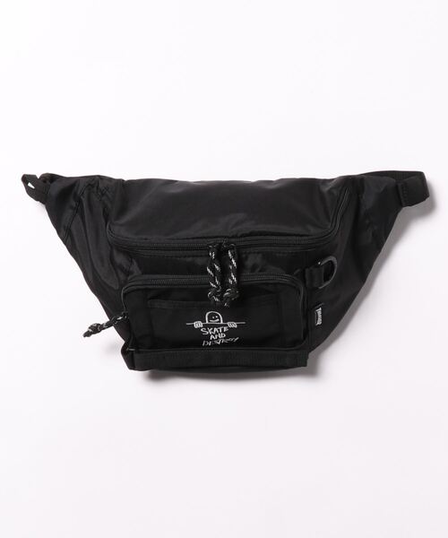 THRASHER(スラッシャー)の「GONZ SAD WAIST BAG/スラッシャーボディバッグ・ウエストポーチ(ボディバッグ/ウエストポーチ・メンズ・ブラック×ホワイト/ブラック×ピンク/ブラック×ブルー/ベージュ・FREE)」の2枚目の写真