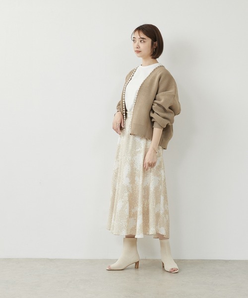 menue(メヌエ)の「オープントゥ ニットサンダルブーツ(ブーツ・レディース・ブラック/アイボリー・LL/S/M/L)」の6枚目の写真