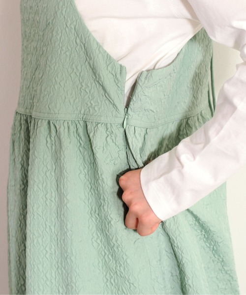 cepo(セポ)の「フクレジャガードキャミワンピース(ワンピース・レディース・ブラック/ミント・M)」の18枚目の写真