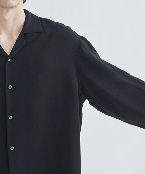 STUDIOUS（ステュディオス）の「ジョーゼットオープンカラーシャツL/S
