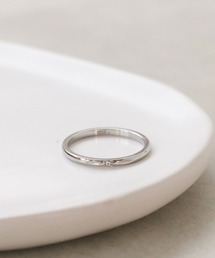 プレーンストーンピンキーリング＃5（サージカルステンレス316L）