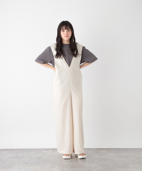 GLOBAL WORK(グローバルワーク)の「2WAYサロペット/AND YUA ANY/191486(サロペット/オーバーオール・キッズ・アイボリー/ブラック・150cm/160cm)」の22枚目の写真