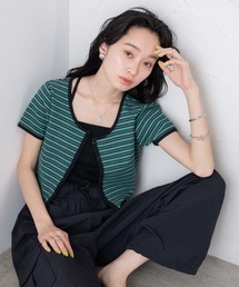 WEGO | WEGO/フロントボタンリブショートＴ(Tシャツ/カットソー)