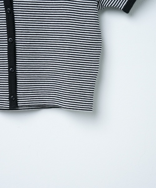 WEGO（ウィゴー）の「WEGO/フロントボタンリブショートＴ（Tシャツ/カットソー・レディース・パープル系その他/ブラック/グリーン系その他/ホワイト/ブラック系その他5/オレンジ系その他6・FREE）」の11枚目の写真