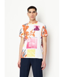 ARMANI EXCHANGE | 【A|X アルマーニ エクスチェンジ】フローラルプリント　半袖クルーネックTシャツ/REGULAR(Tシャツ/カットソー)