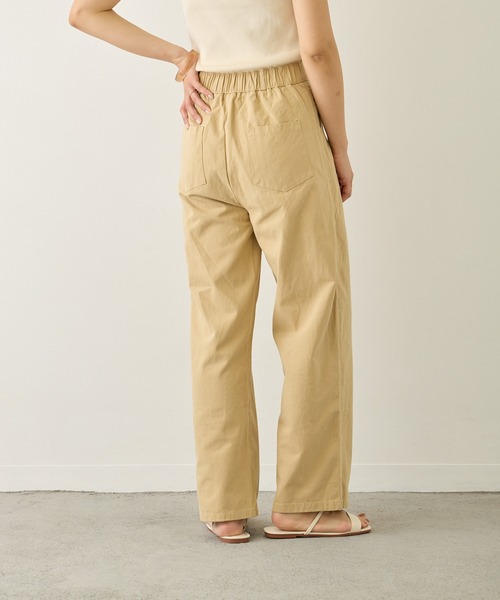 ｔｏｌｅｎｅ（トレネ）の「ハイウエストコットンストレートパンツ（その他パンツ・レディース・ホワイト/ピンク/ラベンダー/ベージュ/ライトブルー/ブラック・M/L）」の9枚目の写真