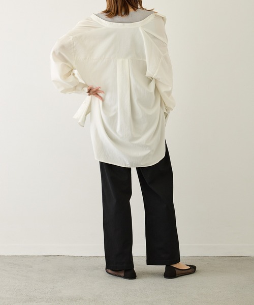 ｔｏｌｅｎｅ（トレネ）の「ハイウエストコットンストレートパンツ（その他パンツ・レディース・ホワイト/ピンク/ラベンダー/ベージュ/ライトブルー/ブラック・M/L）」の22枚目の写真