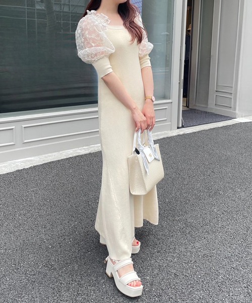 one after another NICE CLAUP(ワンアフターアナザーナイスクラップ)の「スカーフ付き雑材かごバック(ショルダーバッグ・レディース・アイボリー/ピンク・FREE)」の12枚目の写真