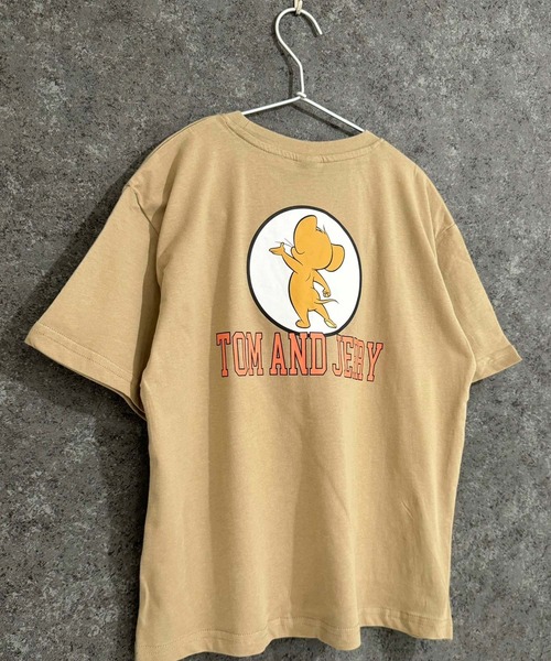 Tom＆Jerry（トムアンドジェリー）の「TOM＆JERRY　BIGシルエット　半袖T（Tシャツ/カットソー・キッズ・ダークグリーン/ベージュ/ベージュ系その他2/ホワイト系その他2/ホワイト系その他3/ベージュ系その他/グレー系その他/ホワイト系その他/オフホワイト/ネイビー/チャコール/ブルー系その他/ダークグリーン系/ベージュ系その他3/グレー系その他3/グレー系その他2・150cm/160cm/120cm/140cm/130cm/110cm）」の9枚目の写真