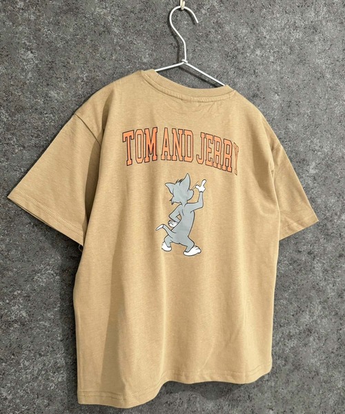 Tom＆Jerry（トムアンドジェリー）の「TOM＆JERRY　BIGシルエット　半袖T（Tシャツ/カットソー・キッズ・ダークグリーン/ベージュ/ベージュ系その他2/ホワイト系その他2/ホワイト系その他3/ベージュ系その他/グレー系その他/ホワイト系その他/オフホワイト/ネイビー/チャコール/ブルー系その他/ダークグリーン系/ベージュ系その他3/グレー系その他3/グレー系その他2・150cm/160cm/120cm/140cm/130cm/110cm）」の10枚目の写真