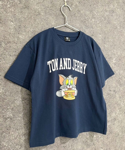 Tom＆Jerry（トムアンドジェリー）の「TOM＆JERRY　BIGシルエット　半袖T（Tシャツ/カットソー・キッズ・ダークグリーン/ベージュ/ベージュ系その他2/ホワイト系その他2/ホワイト系その他3/ベージュ系その他/グレー系その他/ホワイト系その他/オフホワイト/ネイビー/チャコール/ブルー系その他/ダークグリーン系/ベージュ系その他3/グレー系その他3/グレー系その他2・150cm/160cm/120cm/140cm/130cm/110cm）」の16枚目の写真