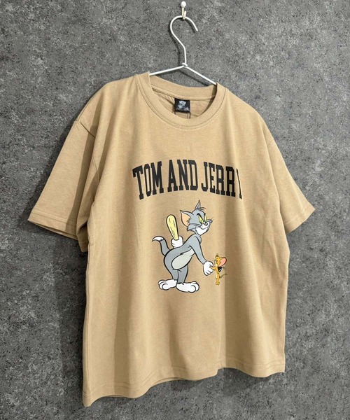 Tom＆Jerry（トムアンドジェリー）の「TOM＆JERRY　BIGシルエット　半袖T（Tシャツ/カットソー・キッズ・ダークグリーン/ベージュ/ベージュ系その他2/ホワイト系その他2/ホワイト系その他3/ベージュ系その他/グレー系その他/ホワイト系その他/オフホワイト/ネイビー/チャコール/ブルー系その他/ダークグリーン系/ベージュ系その他3/グレー系その他3/グレー系その他2・150cm/160cm/120cm/140cm/130cm/110cm）」の12枚目の写真