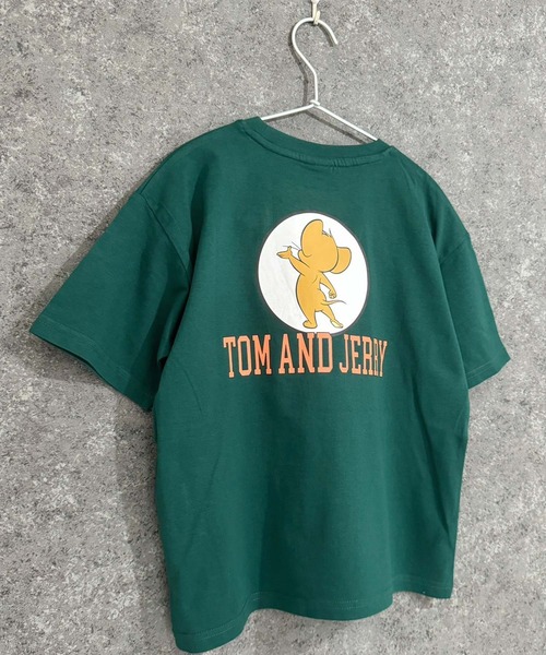 Tom＆Jerry（トムアンドジェリー）の「TOM＆JERRY　BIGシルエット　半袖T（Tシャツ/カットソー・キッズ・ダークグリーン/ベージュ/ベージュ系その他2/ホワイト系その他2/ホワイト系その他3/ベージュ系その他/グレー系その他/ホワイト系その他/オフホワイト/ネイビー/チャコール/ブルー系その他/ダークグリーン系/ベージュ系その他3/グレー系その他3/グレー系その他2・150cm/160cm/120cm/140cm/130cm/110cm）」の13枚目の写真