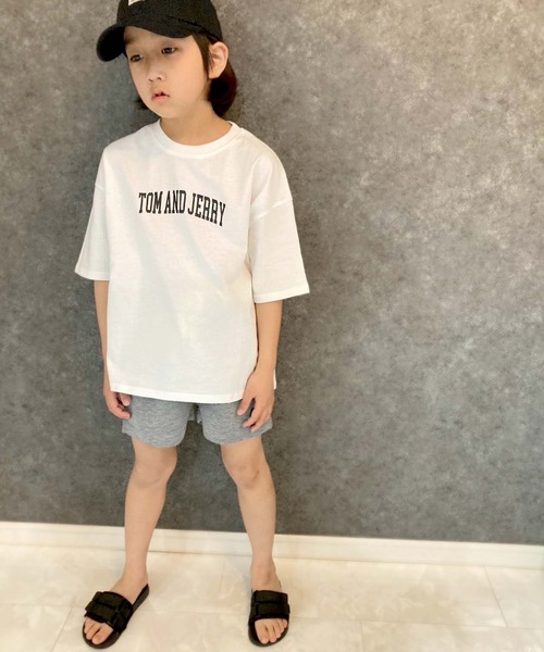 Tom＆Jerry（トムアンドジェリー）の「TOM＆JERRY　BIGシルエット　半袖T（Tシャツ/カットソー・キッズ・ダークグリーン/ベージュ/ベージュ系その他2/ホワイト系その他2/ホワイト系その他3/ベージュ系その他/グレー系その他/ホワイト系その他/オフホワイト/ネイビー/チャコール/ブルー系その他/ダークグリーン系/ベージュ系その他3/グレー系その他3/グレー系その他2・150cm/160cm/120cm/140cm/130cm/110cm）」の17枚目の写真