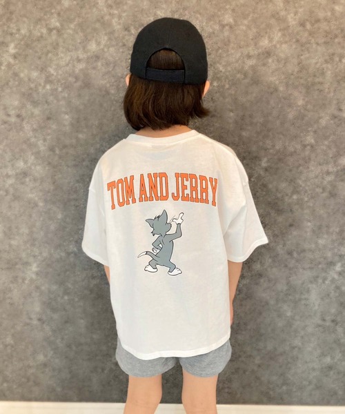 Tom＆Jerry（トムアンドジェリー）の「TOM＆JERRY　BIGシルエット　半袖T（Tシャツ/カットソー・キッズ・ダークグリーン/ベージュ/ベージュ系その他2/ホワイト系その他2/ホワイト系その他3/ベージュ系その他/グレー系その他/ホワイト系その他/オフホワイト/ネイビー/チャコール/ブルー系その他/ダークグリーン系/ベージュ系その他3/グレー系その他3/グレー系その他2・150cm/160cm/120cm/140cm/130cm/110cm）」の20枚目の写真