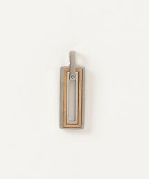 G.NINE（ジーナイン）の「『サージカルステンレス』金属アレルギー対応　バイカラースクエアチャーム（チャーム）」