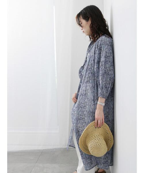 Samansa Mos2 blue（サマンサモスモスブルー）の「透かし編みペーパーハット（ハット・レディース・ベージュ/キャメル・F）」の16枚目の写真