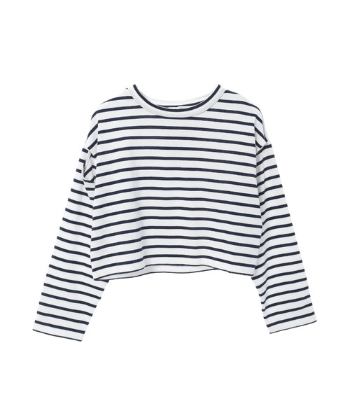 fifth（フィフス）の「カッティングスリーブボーダーロンT（Tシャツ/カットソー・レディース・ネイビー/ホワイト・M）」の3枚目の写真