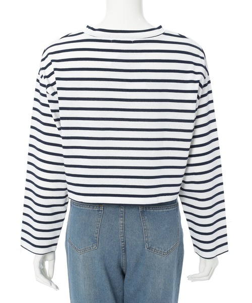 fifth（フィフス）の「カッティングスリーブボーダーロンT（Tシャツ/カットソー・レディース・ネイビー/ホワイト・M）」の6枚目の写真