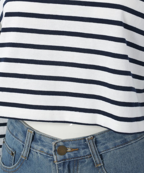 fifth（フィフス）の「カッティングスリーブボーダーロンT（Tシャツ/カットソー・レディース・ネイビー/ホワイト・M）」の9枚目の写真