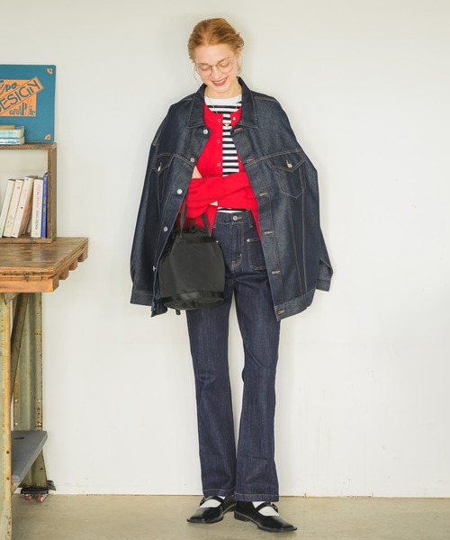 Birthday room（バースデイルーム）の「ルーズデニムジャケット/Gジャン（デニムジャケット・レディース・インディゴブルー・FREE）」の3枚目の写真