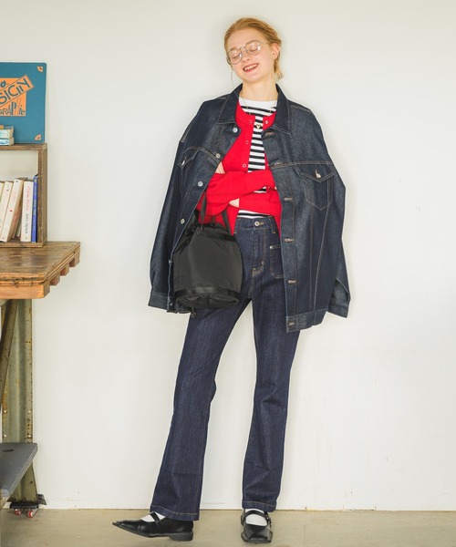 Birthday room（バースデイルーム）の「ルーズデニムジャケット/Gジャン（デニムジャケット・レディース・インディゴブルー・FREE）」の4枚目の写真