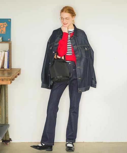 Birthday room（バースデイルーム）の「ルーズデニムジャケット/Gジャン（デニムジャケット・レディース・インディゴブルー・FREE）」の5枚目の写真