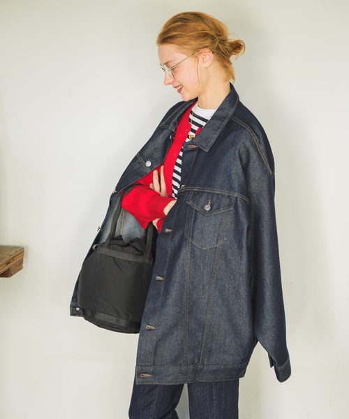 Birthday room（バースデイルーム）の「ルーズデニムジャケット/Gジャン（デニムジャケット・レディース・インディゴブルー・FREE）」の2枚目の写真