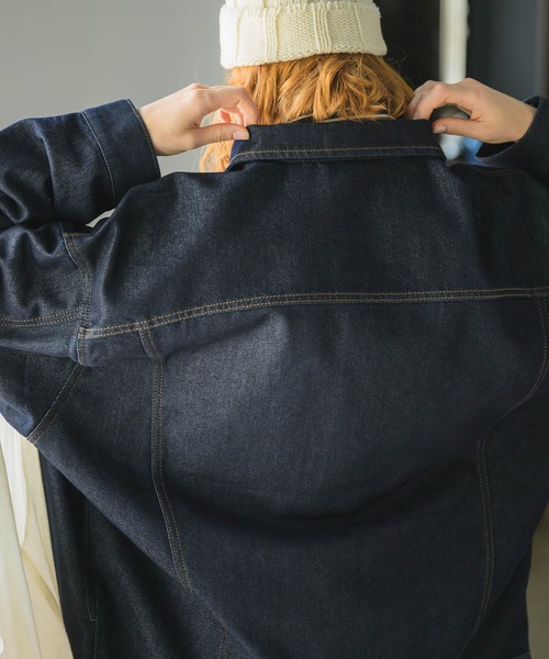 Birthday room（バースデイルーム）の「ルーズデニムジャケット/Gジャン（デニムジャケット・レディース・インディゴブルー・FREE）」の12枚目の写真