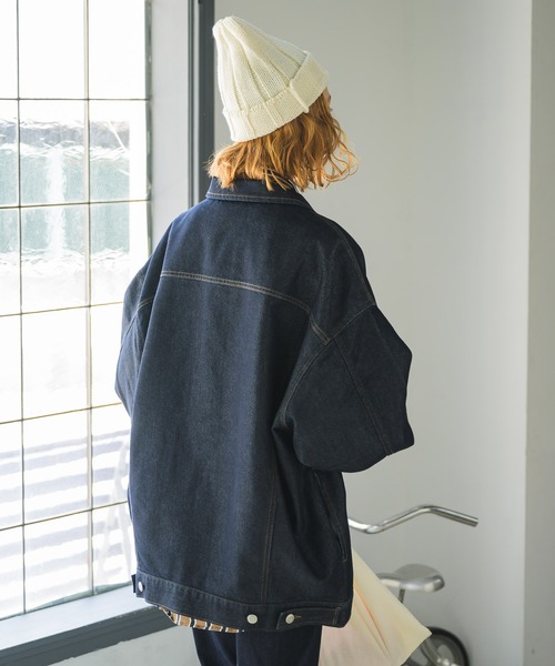 Birthday room（バースデイルーム）の「ルーズデニムジャケット/Gジャン（デニムジャケット・レディース・インディゴブルー・FREE）」の13枚目の写真
