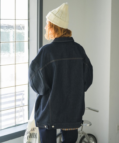 Birthday room（バースデイルーム）の「ルーズデニムジャケット/Gジャン（デニムジャケット・レディース・インディゴブルー・FREE）」の14枚目の写真