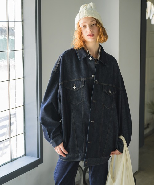 Birthday room（バースデイルーム）の「ルーズデニムジャケット/Gジャン（デニムジャケット・レディース・インディゴブルー・FREE）」の15枚目の写真