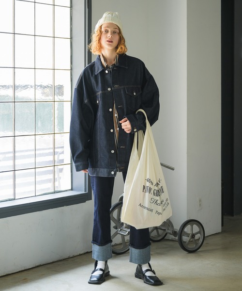 Birthday room（バースデイルーム）の「ルーズデニムジャケット/Gジャン（デニムジャケット・レディース・インディゴブルー・FREE）」の17枚目の写真