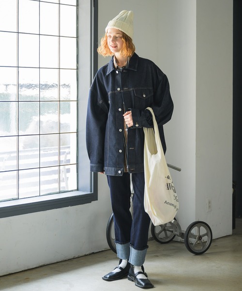 Birthday room（バースデイルーム）の「ルーズデニムジャケット/Gジャン（デニムジャケット・レディース・インディゴブルー・FREE）」の18枚目の写真