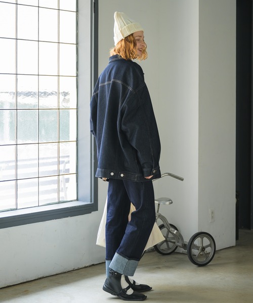 Birthday room（バースデイルーム）の「ルーズデニムジャケット/Gジャン（デニムジャケット・レディース・インディゴブルー・FREE）」の22枚目の写真