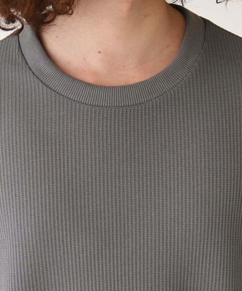 tk.TAKEO KIKUCHI(ティーケータケオキクチ)の「◆カラーワッフルビッグカットソー(Tシャツ/カットソー・メンズ・ブラック/ホワイト/ネイビー/ダークグレー/マスタード・88)」の10枚目の写真