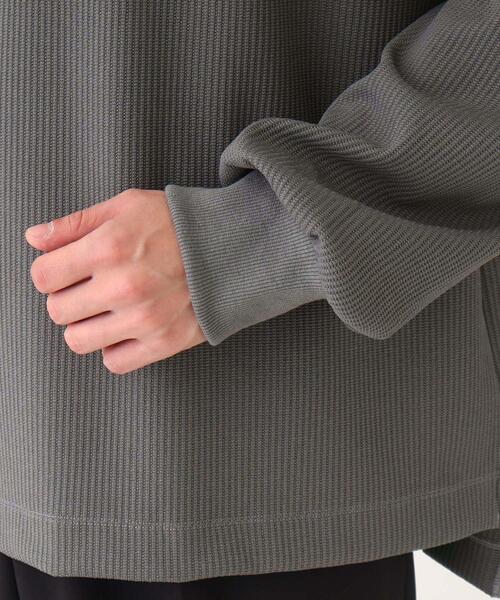 tk.TAKEO KIKUCHI(ティーケータケオキクチ)の「◆カラーワッフルビッグカットソー(Tシャツ/カットソー・メンズ・ブラック/ホワイト/ネイビー/ダークグレー/マスタード・88)」の11枚目の写真