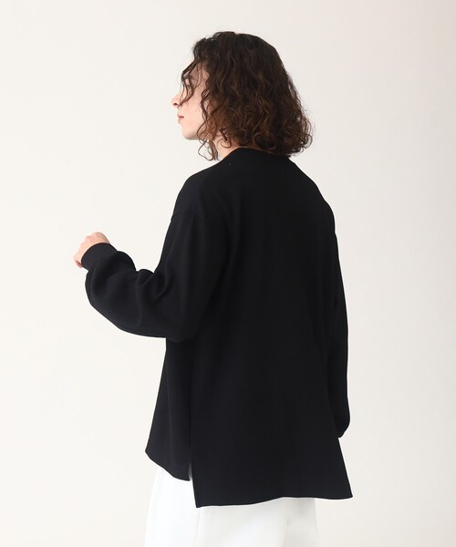 tk.TAKEO KIKUCHI(ティーケータケオキクチ)の「◆カラーワッフルビッグカットソー(Tシャツ/カットソー・メンズ・ブラック/ホワイト/ネイビー/ダークグレー/マスタード・88)」の17枚目の写真