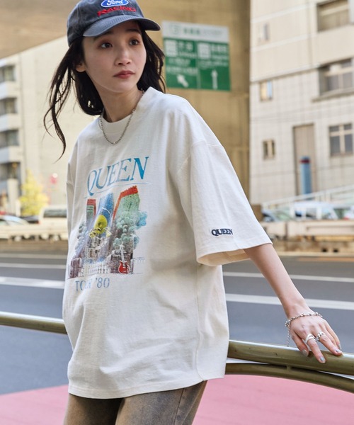 Blumarine アンナモリナーリ ヒョウ柄オフショルダーTシャツ Damson