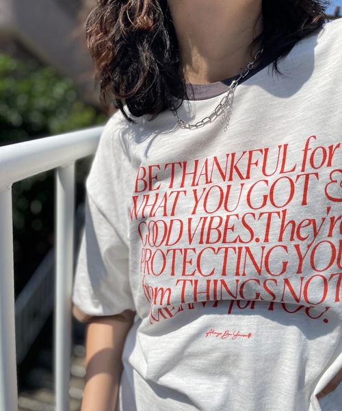 mi via loca(ミヴィアロカ)の「CVCスラブ天竺リンガーBIGTシャツ(Tシャツ/カットソー・レディース・ホワイト系1/ホワイト系2/ホワイト系3・FREE)」の3枚目の写真