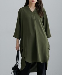 nissen | とろみ素材　サイドタックスキッパーシャツ(シャツ/ブラウス)