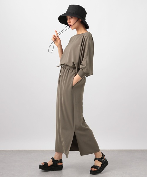 BARNYARDSTORM（バンヤードストーム）の「BARNYARDSTORM / ダブルクロススカート（スカート・レディース・ライトブラウン/ブラック・0/1）」の8枚目の写真