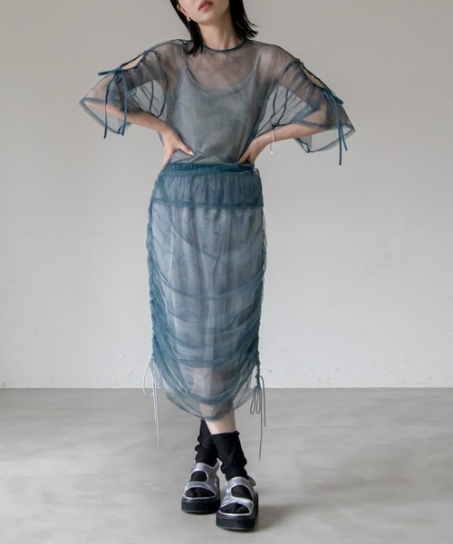 VACANCY（ヴァカンシー）の「2wayチュールシアーブラウス（シャツ/ブラウス・レディース・ブラック/その他・FREE）」の14枚目の写真