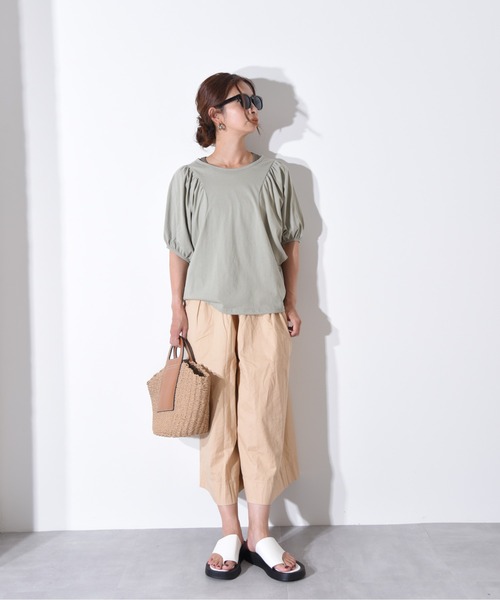 folka（フォルカ）の「1-PUレザー×かごコンビバッグ 【Maison select -メゾンセレクト-】（かごバッグ・レディース・アイボリー/ブラウン・FREE）」の15枚目の写真