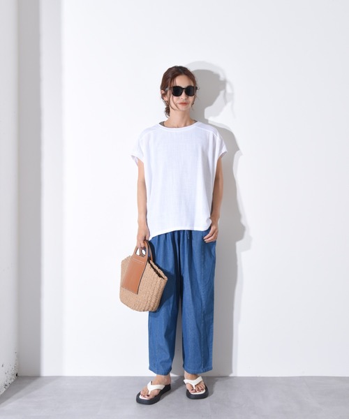 folka（フォルカ）の「1-PUレザー×かごコンビバッグ 【Maison select -メゾンセレクト-】（かごバッグ・レディース・アイボリー/ブラウン・FREE）」の13枚目の写真