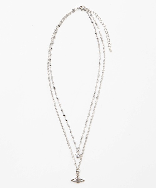 WEGO（ウィゴー）の「WEGO/2連ムーンキラキラネックレス（ネックレス・レディース・シルバー/その他2/その他3/その他1・FREE）」の8枚目の写真