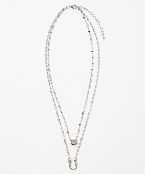 WEGO（ウィゴー）の「WEGO/2連ムーンキラキラネックレス（ネックレス・レディース・シルバー/その他2/その他3/その他1・FREE）」の10枚目の写真