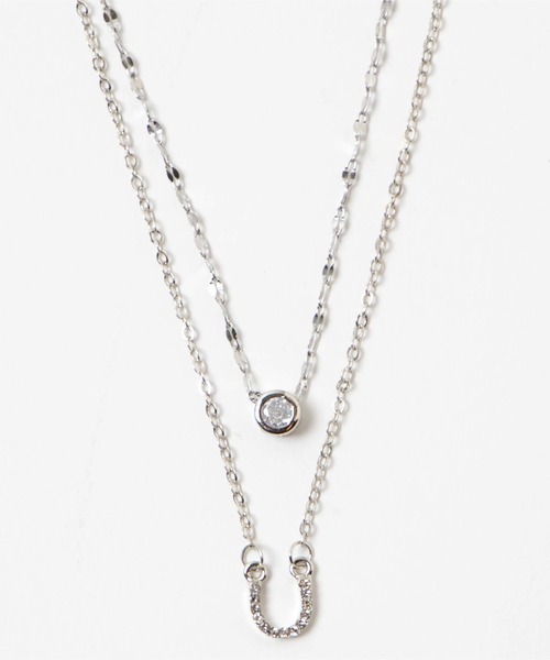 WEGO（ウィゴー）の「WEGO/2連ムーンキラキラネックレス（ネックレス・レディース・シルバー/その他2/その他3/その他1・FREE）」の11枚目の写真